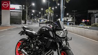 YAMAHA MT-07 PURE SOUND | POV NIGHT