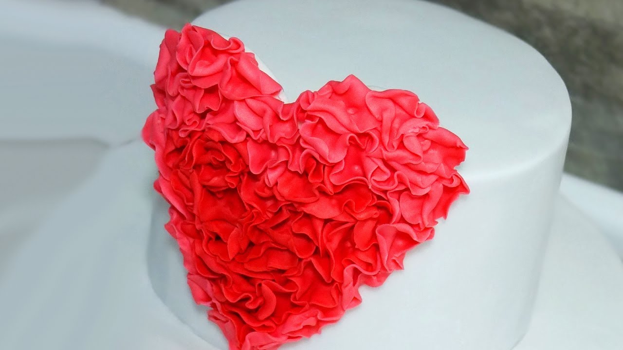 Pink and Red Velvet Valentine's Day Cake - SugarHero