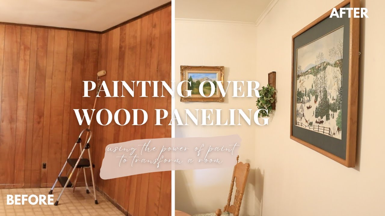 PAINTING OVER WOOD PANELING Using The Power Of Paint To Completely Maxresdefault