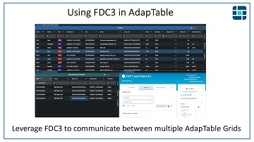 Using FDC3 to communicate between different AdapTable grids