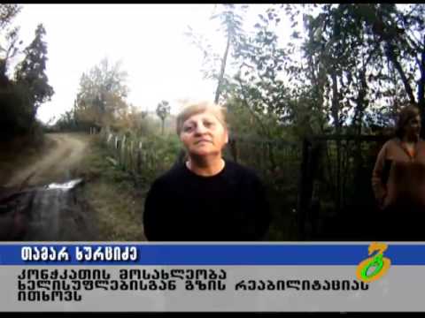 ახალგაზრდა რეპორტიორი–კონჭკათის მოსახლეობა გზის რეაბილიტაციას ითხოვს