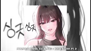 PinkPantheress, Ice Spice - Boy’s a liar Pt. 2 ( sped up )