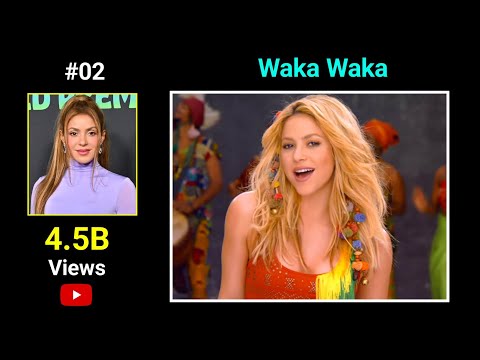 Shakira's Top 10 Most Viewed Songs On YouTube thumbnail