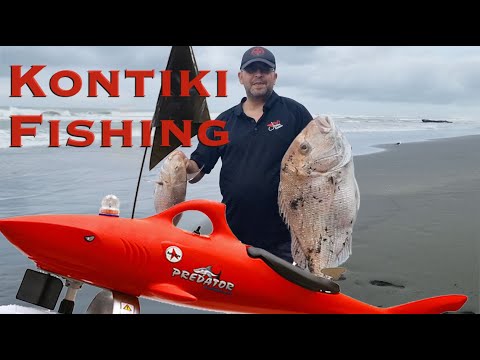 Kontiki Fishing at Karioitahi Beach With Predator Kontiki