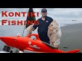 Pche  kontiki sur la plage de karioitahi avec le prdateur kontiki