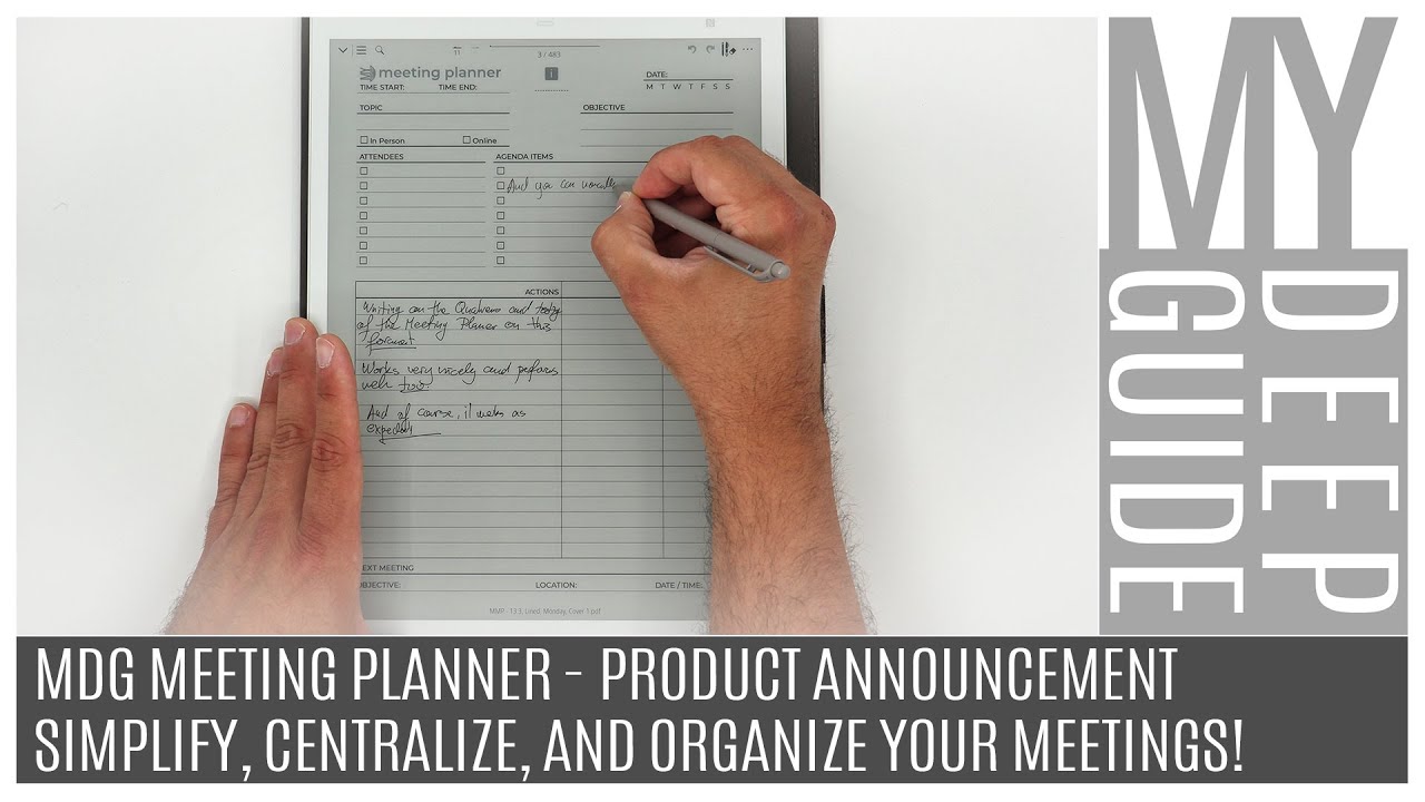 MDG Meeting Planner Simplify, Centralize, and Organize Your Meetings