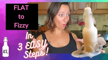 How to turn FLAT Kombucha into FIZZY Kombucha - 3 Easy Steps (How to carbonate kombucha)