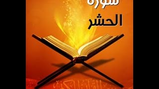 سورة الحشر - القارئ هاني الرفاعي