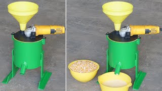 Angle Grinder HACK - How To Make A Corn Grinder | Simple Homemade Corn Grinder | DIY