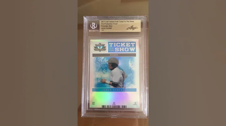 1/1 JEREN KENDALL 2017 TICKET TO THE SHOW!!