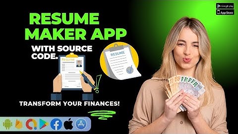 How to Create Resume Maker App With Source Code Android Studio | Resume Maker App With Source Code