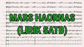 MARS HAORNAS || Lirik di Deskripsi || SATB #drumline