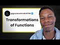 CIE AS Level Math 9709 - Transformations of Functions