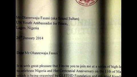 HIP TV NEWS - QUEEN OF ENGLAND INVITES SOUND SULTAN FOR DINNER (Nigerian Entertainment News)