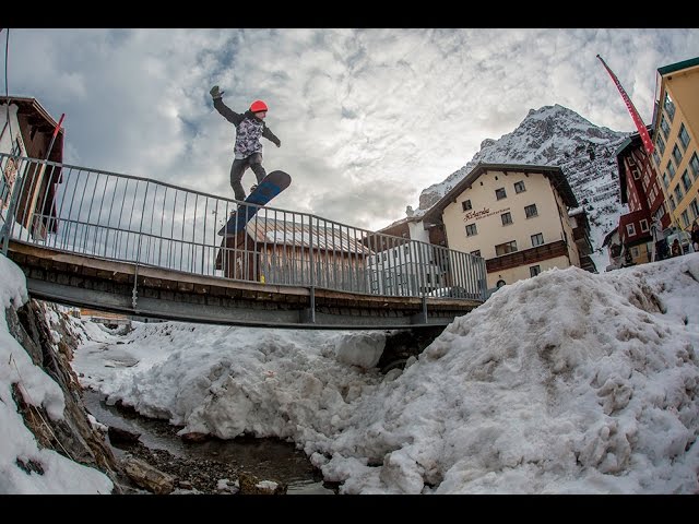 Insanely talented girl snowboarding on Rails - Learning By Doing EP12