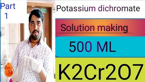 Potassium dichromate solution Making/Factor check