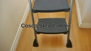 Cosco Ladder 3 Step Work Deck Folding Model w/ Tool Rack Shelf For Home Kitchen / Industrial Use