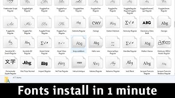 How to install fonts at once, quick and easy way! | 2022