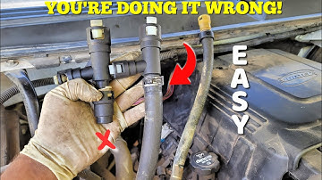 2010 Chevy Tahoe heater hose repair! try this before you mess up!