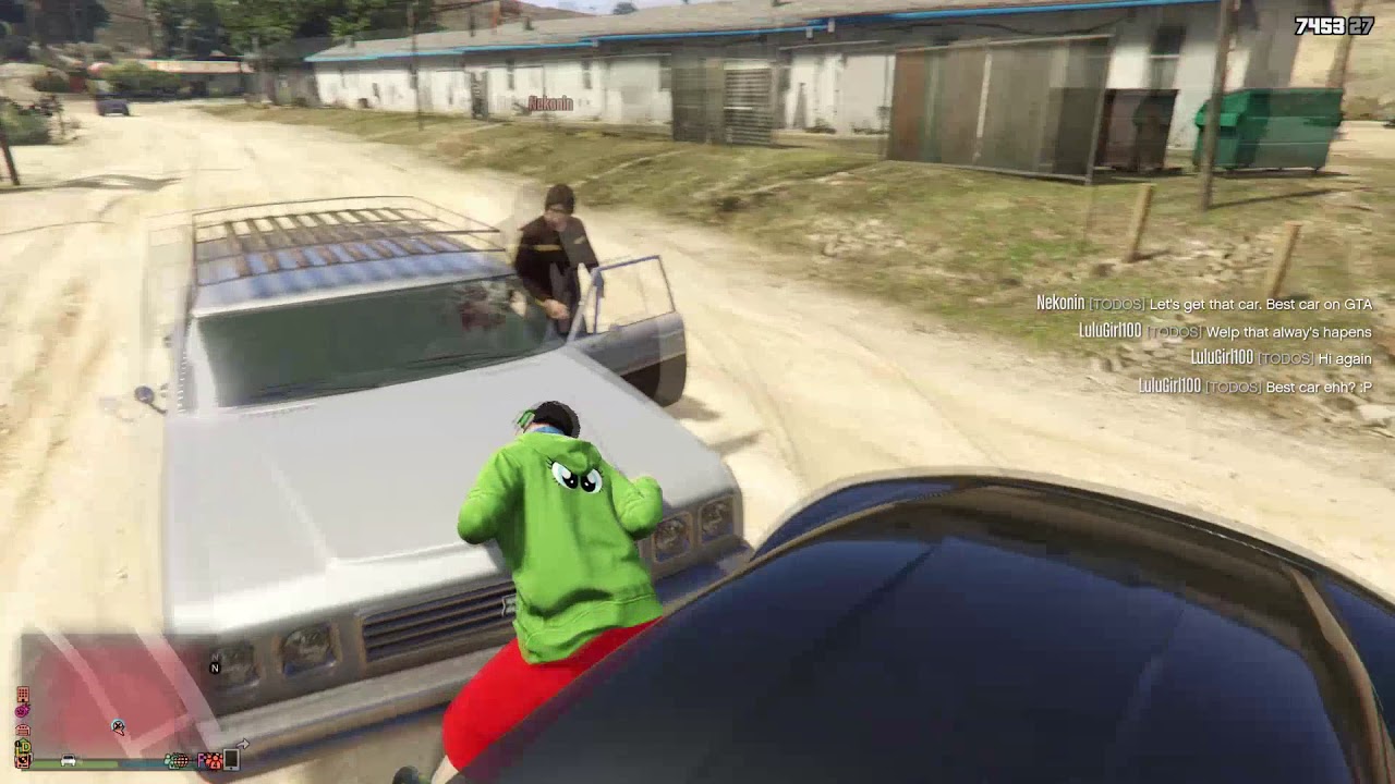 GTA Online Random Moments 11 [Stuck between cars] YouTube