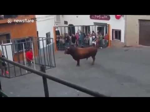 Bull Breaks Into Cage And Gores Man Who Was Taunting It