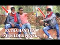 Extra hand on shoulder  funny public prank  fajita tv  pranks in india