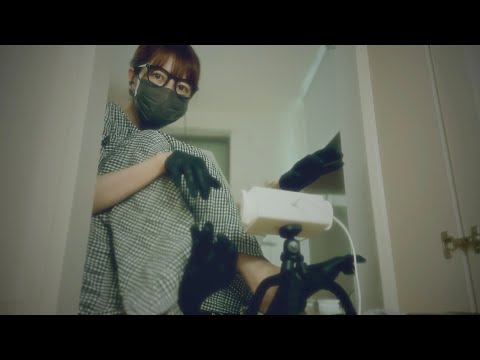 [ASMR] 手足4方向からゴム手袋 rubbergloves