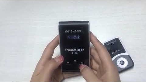 How to manual setting of the retekess T130 tour guide system ID?