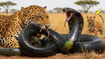 Jaguar Cub vs Giant Anaconda ‼️ Then Father Jaguar Strikes Back