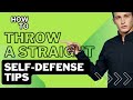 How to throw a cross/ straight in self-defense #karatetraining #boxingtraining