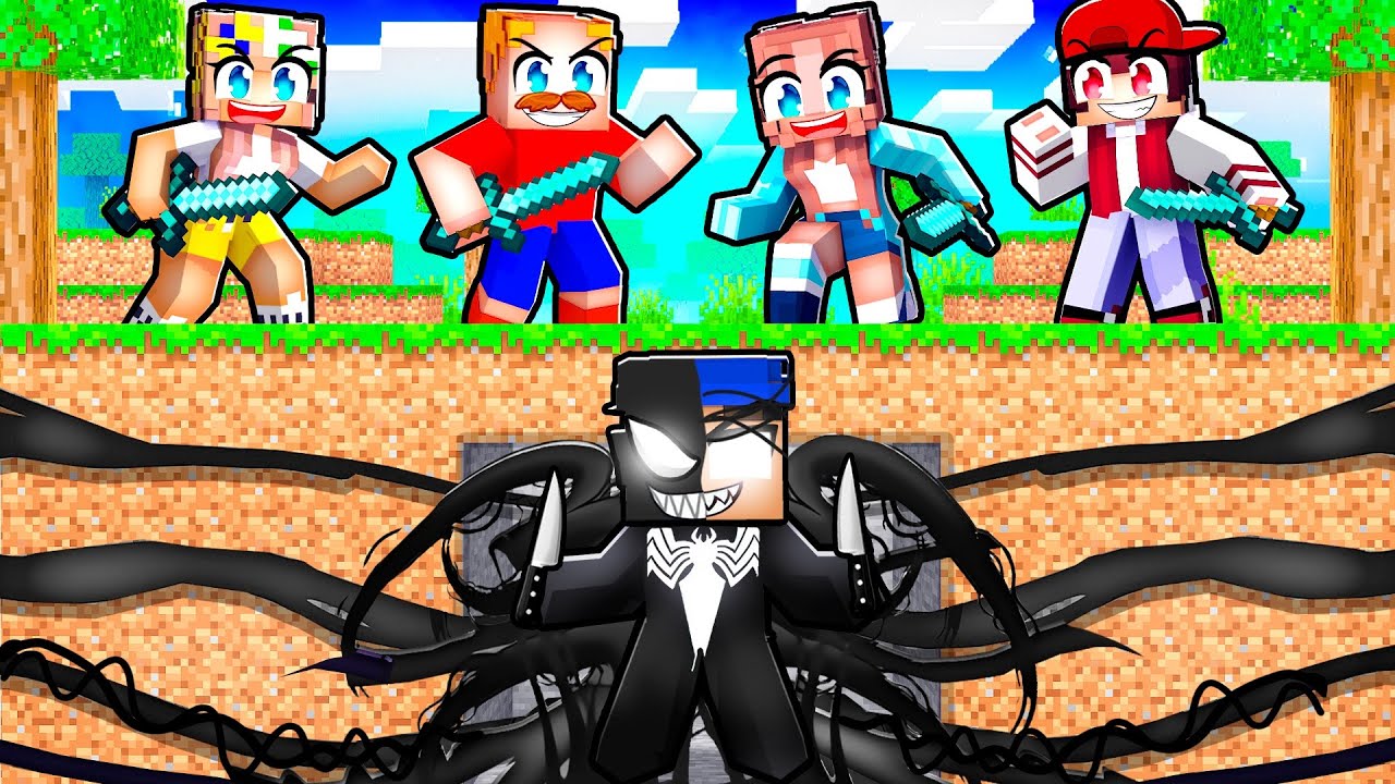 HUNTERS vs VENOM SPEEDRUNNER in Minecraft!