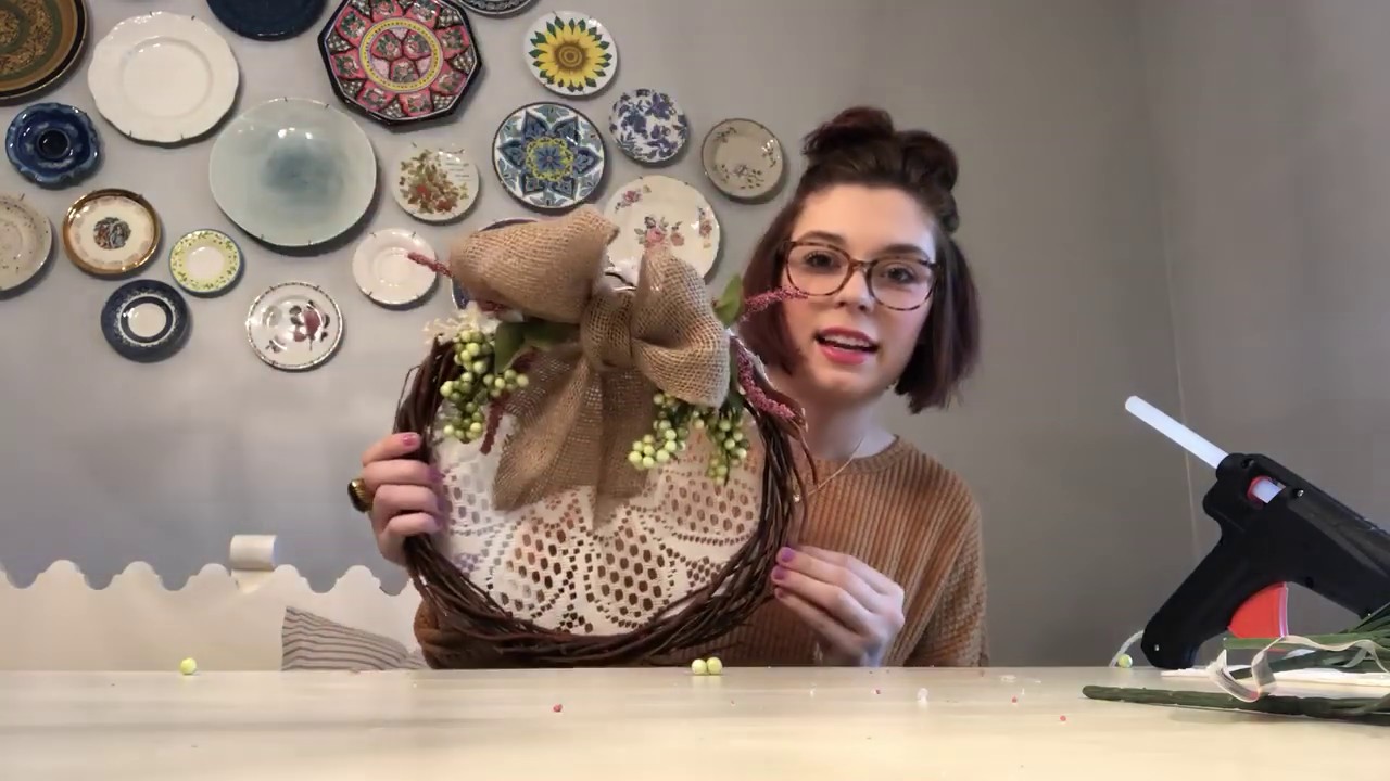 DIY Doily Wreath Dollar Tree! YouTube