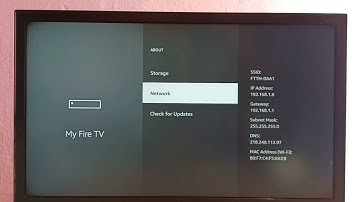 How to Find IP Address and MAC Address of Amazon Fire TV Stick