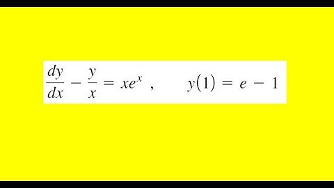 Solve the initial value problem