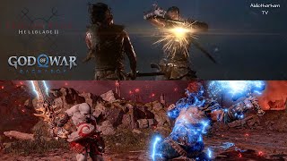 Senua's Saga Hellblade II VS God Of War Ragnarok ( No HUD )