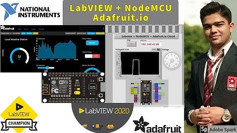 LabVIEW Interlink Adafruit.io cloud | Tutorial :-1 Voltage data on Cloud | IOT | LabVIEW 2020