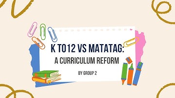 K to 12 VS MATATAG: A Curriculum Reform [Group 2_EDUC 103]