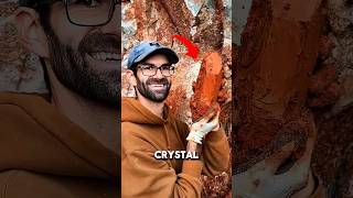 Unearthing A Massive Quartz Crystal From Thick Red Clay! 💎⛏️ #shorts