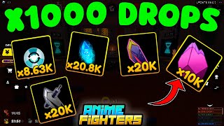 😲x1000 DE DROPS EN ANIME FIGHTERS ROBLOX