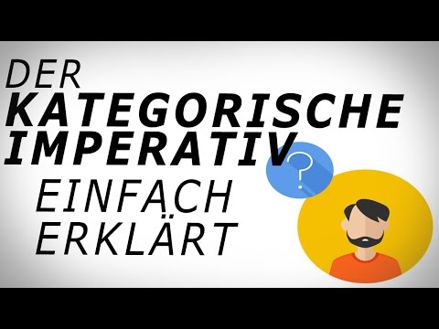 Video: Det kategoriske imperativet er hovedkategorien i Kants etikk