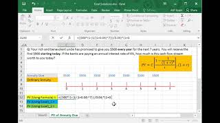 How to Calculate Present Value (PV) of Annuity Due in MS Excel