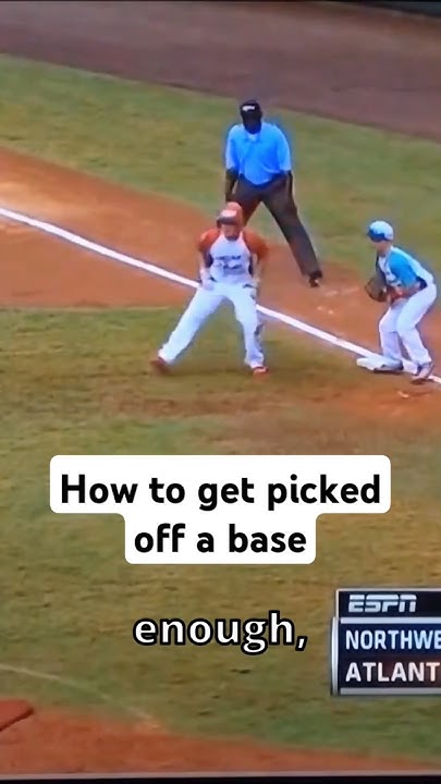 How to get Picked Off #baseball - YouTube