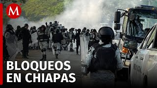 Grupos criminales bloquean la zona fronteriza de Chiapas