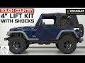 Jeep Wrangler Rough Country 4" Lift Kit - Shocks (1997-2002 TJ) Review & Install