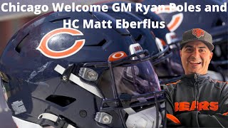 Chicago Bears welcome GM Ryan Poles and Hc Matt Eberflus !!!!