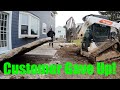 Removing concrete patio slab