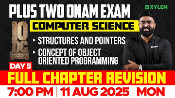 Plus Two Computer Science | Structures And Pointers , Concept Of Object Oriented Programming