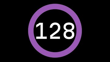 128-Second Countdown Timer - Dark Background + Circular Progress Bar + Ending Sound