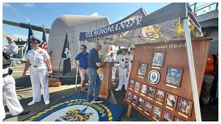 Semana Naval: Conocido chef prepara cena a rescatistas de MiamiDade en el USS Normandy