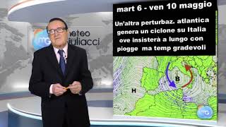 Tendenza meteo per i prossimi 10 giorni: lunga fase di tempo perturbato con aria fresca ed instabile